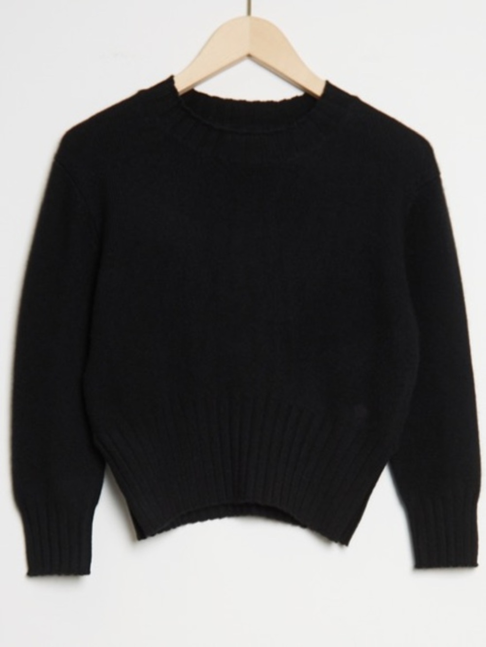 Loulou Studio Black Cashmere Blend Crewneck Sweater Size Small Women